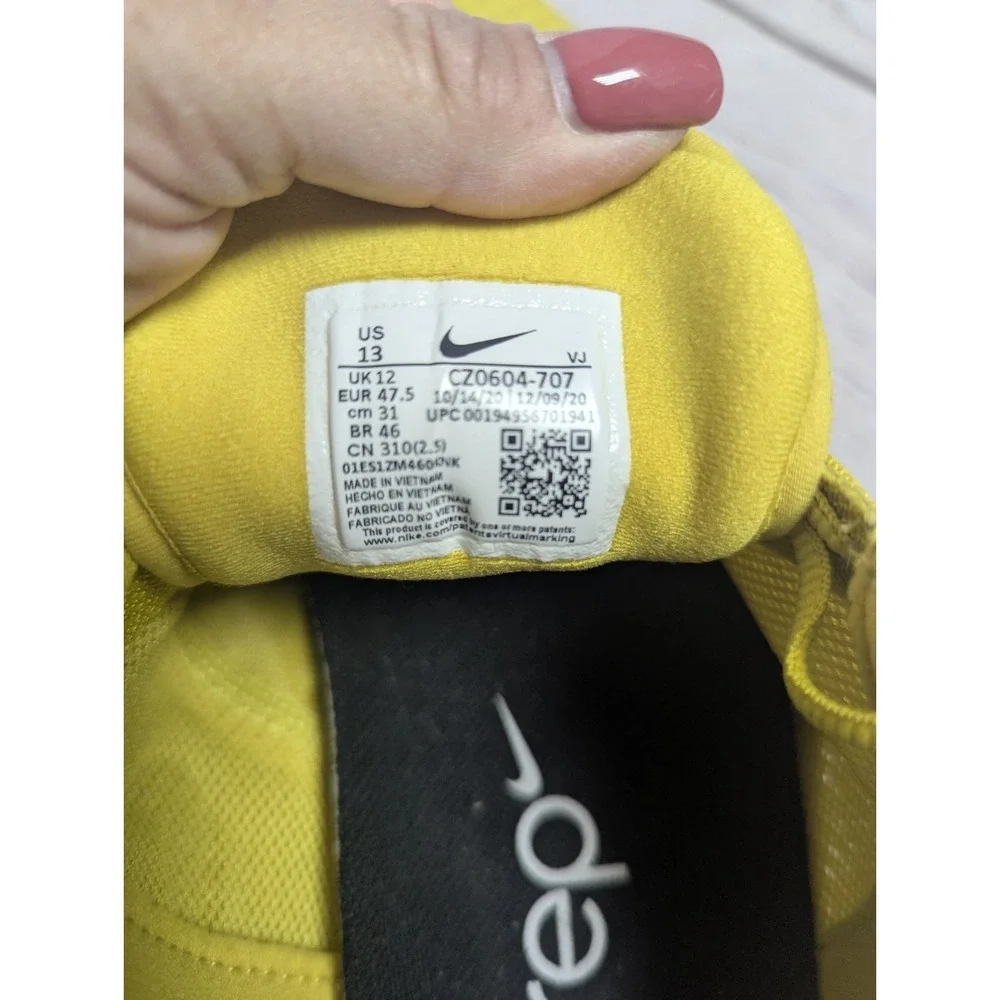 Nike SuperRep Go 2 Men's 13 Bright Citron Yellow Athletic Shoes CZ0604-707 EUC - Picture 8 of 8